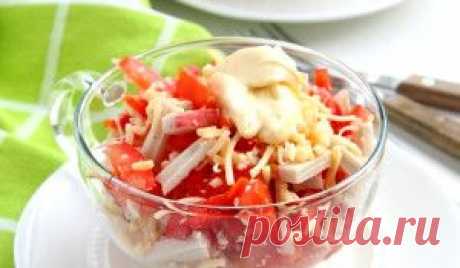 Салат с крабовыми палочками