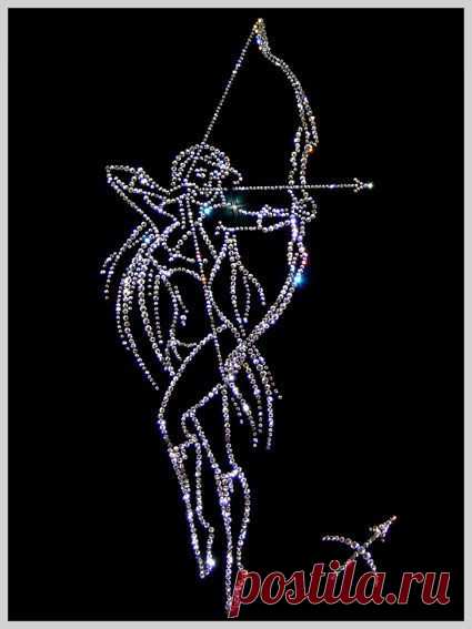 Картина с кристаллами Swarovski "Стрелец-девушка.09" купить в Москве: цены и отзывы - Миллион Подарков