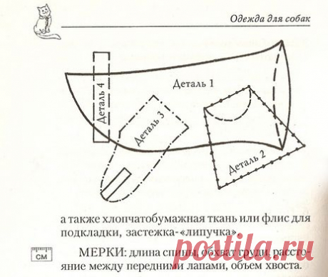 4 ВЫКРОЙКИ ОДЕЖДЫ ДЛЯ СОБАК