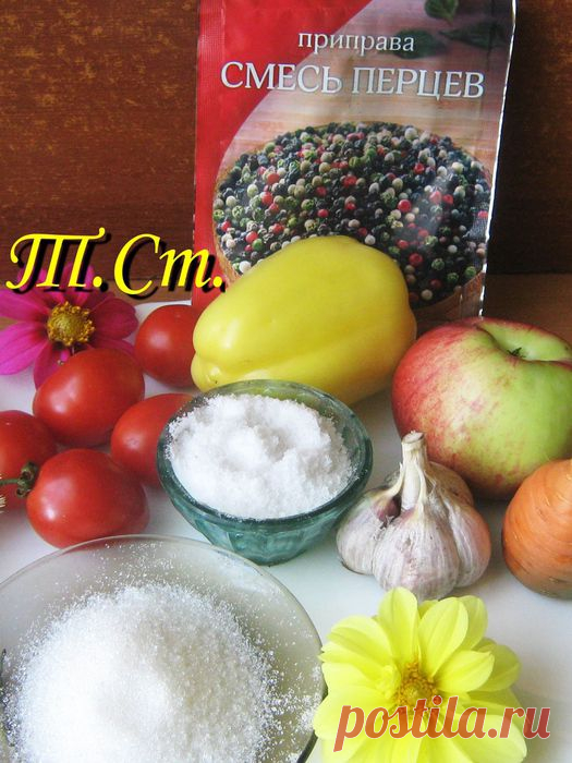 РЕЦЕПТЫ ОТ ТАТЬЯНЫ. Острый томатный соус-аджика из моркови с яблоками | Домохозяйки
