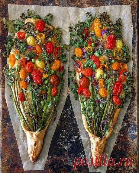 Baker Makes Edible “Bread Bouquets” With Leftover Vegetables and Bread