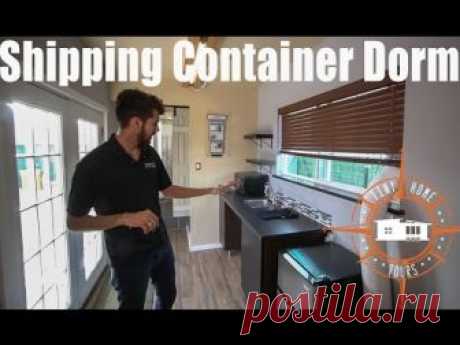 45' Shipping Container Conversion ~ A Mobile Tiny Home Dorm Room