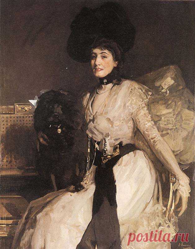 The Black Poodle by Sir John Lavery