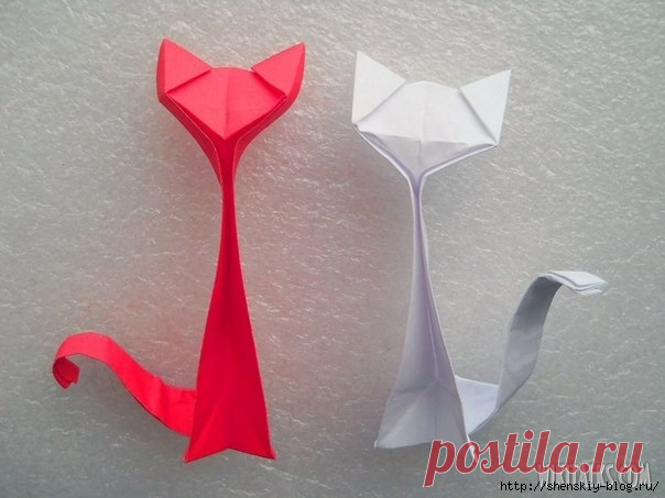 Кошечка оригами — Сделай сам, идеи для творчества - DIY Ideas ...