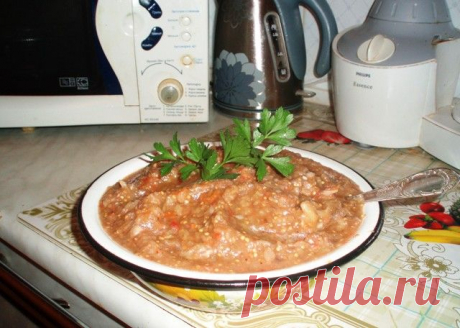 Икра из баклажанов и перца
