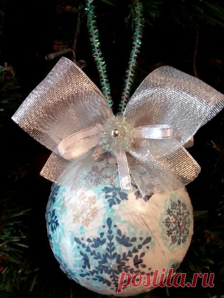 Новогодний шар своими руками