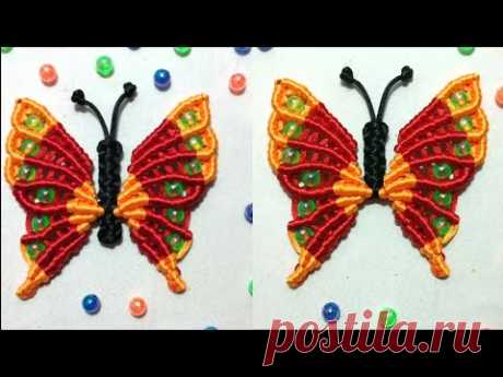 Butterfly macrame keychain, gantungan kunci,Bros,dekorasi dinding, kupu kupu,tali satin,pelangi shop