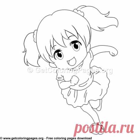 Sweet Anime Girl Coloring Pages &amp;#8211; GetColoringPages.org