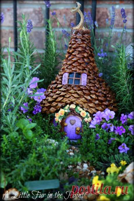 The Fairy House, Revisited...  Well, Dears,    I didn't get quite as much completed (with pictures, anyway) as I thought I would today...     It was a productive day, but...