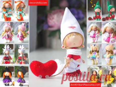 Valentine Gnome Boy Doll Love Decor Art Doll Super Gift | Etsy Hello, dear visitors!  This is handmade textile doll created by Master Natalia Pe (Moscow, Russia). Doll is made by Order. Order processing time is 7 - 9 calendar days.  All dolls stated on the photo are made by artist Natalia Pe. You can find them in our shop searching by artist name: