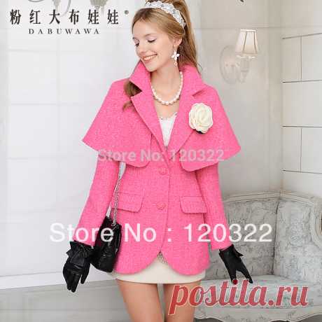 coat rack Picture - More Detailed Picture about DABUWAWA Original New fashion 2016 Autumn and Winter Slim Casual Thick Wool Coat outerwear Blazer Women Trench Cloak Outerwear Picture in Wool &amp; Blends from PINK DOLL Trade Co.,Ltd | Aliexpress.com | Alibaba Group