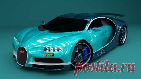 Bugatti Chiron 2017 sports car Free 3D Model - .obj .blend - Free3D