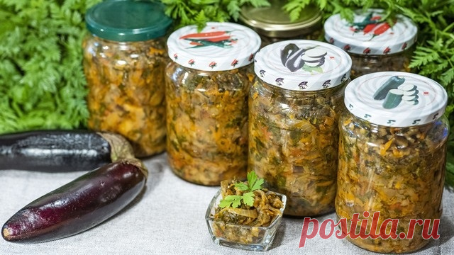 Настоящая баклажанная икра на зиму