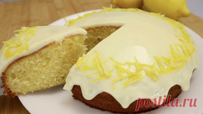 Лимонный пирог с лимонным кремом к чаю (готовится проще простого, а получается невероятно вкусный) | Академия Вкуса | Дзен