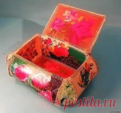 Шкатулки из открыток...Кто помнит?