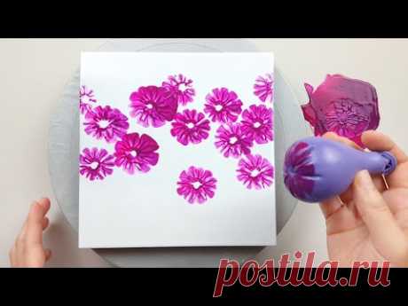 (600) Flower garden | Easy Painting ideas | Acrylic Painting for beginners | Designer Gemma77