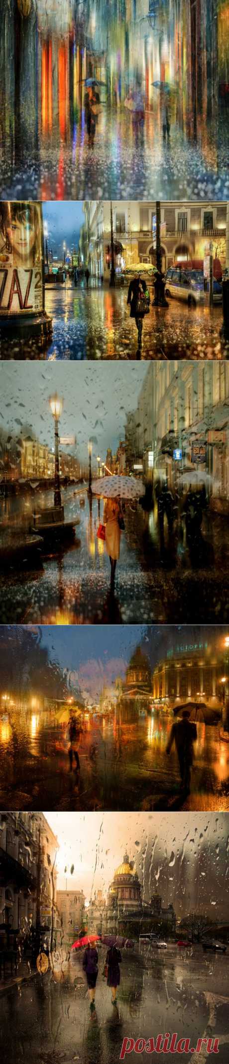 Дождливые городские пейзажи в картинных фотографиях Эдуарда Гордеева (Eduard Gordeev) - Фотоискусство