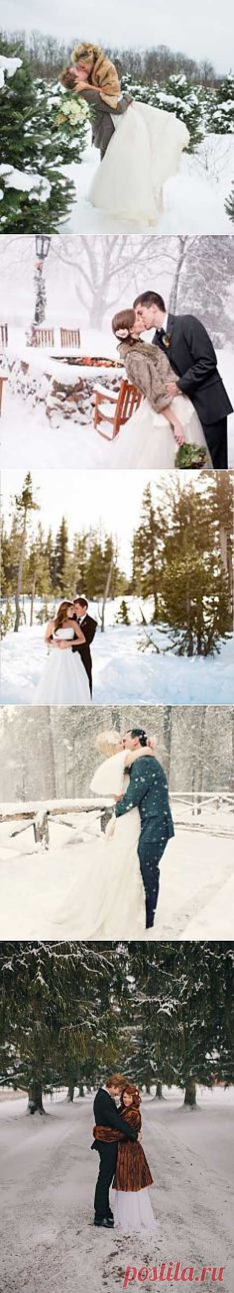 Особенности зимней свадебной фотосессии в городе - WeddyWood