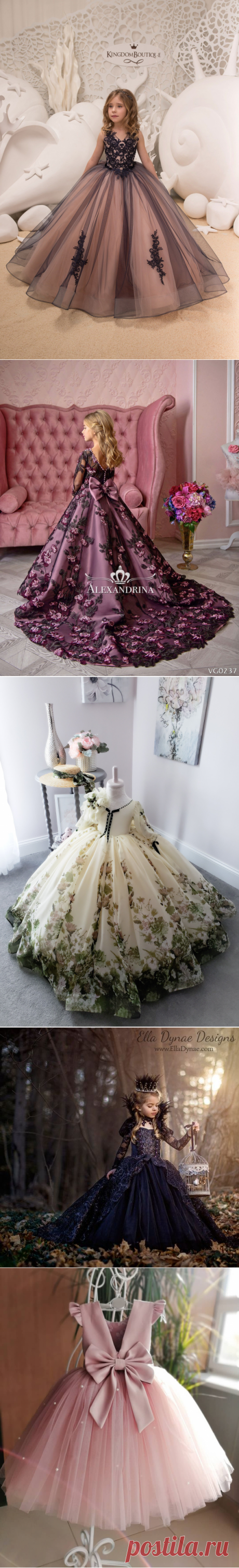 Navy and Pink Flower Girl Dress Birthday Wedding Party | Etsy - Salvabrani