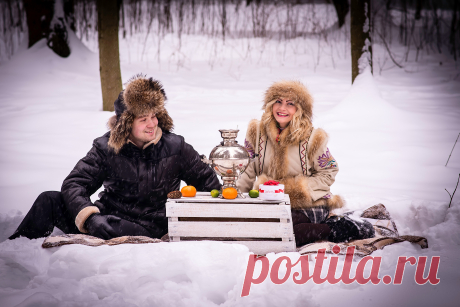 Зимняя фотосессия Максима и Александры