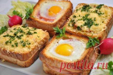 Необычные и вкусные бутерброды к завтраку. | Банк кулинарных рецептов