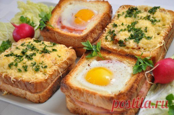 Необычные и вкусные бутерброды к завтраку. | Банк кулинарных рецептов