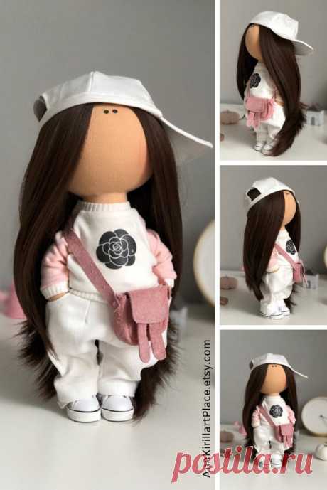 Teen Portrait Girl Doll Selfie Art Doll Cute Gift for Teen | Etsy
