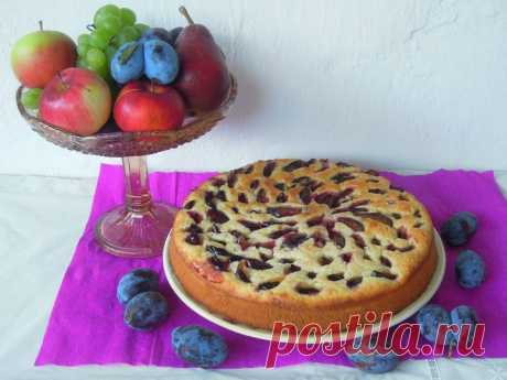 Домашний пирог со сливами - пошаговый рецепт с фото - как приготовить - ингредиенты, состав, время приготовления - Леди Mail.Ru
