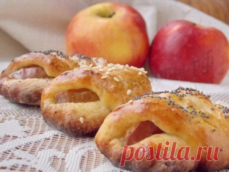 Конвертики с яблоками из творожного теста - Простые рецепты Овкусе.ру