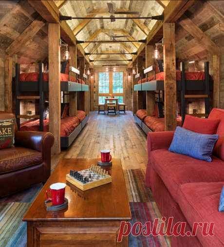 Bunk House with Rustic Interiors - Home Bunch – Interior Design Ideas
