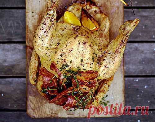 Рецепты к 8 Марта! Целая курица в духовке – рецепт для ДВОИХ!