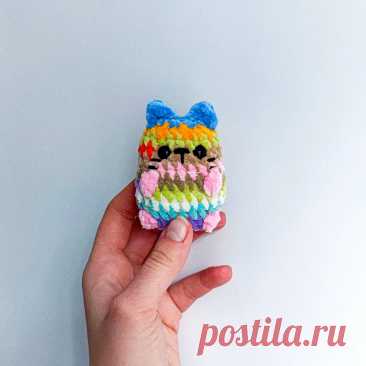 PDF Узкий Котик крючком. FREE crochet pattern; Аmigurumi toy patterns. Амигуруми схемы и описания на русском. Вязаные игрушки и поделки своими руками #amimore - плюшевый котик, маленький кот из плюшевой пряжи, кошка, кошечка, котёнок.