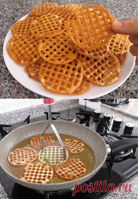Рецепт хрустящего и вкусного десерта, который готовится при помощи картофельной толкушки