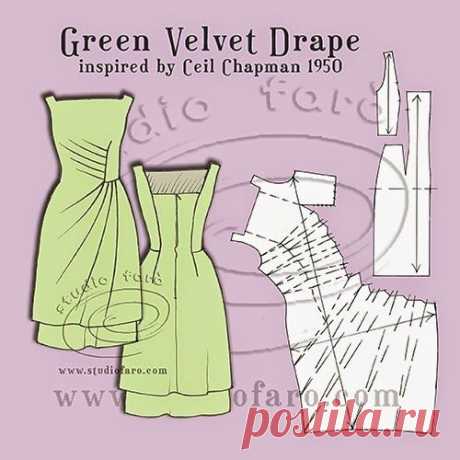 well-suited: Pattern Puzzle - Green Velvet Drape