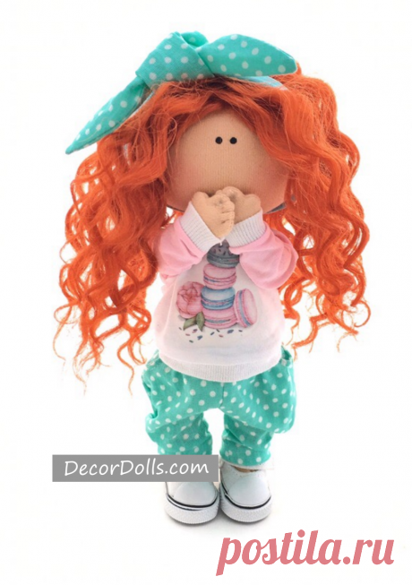 Interior Decor Doll for Nursery Design, Handmade Fabric Doll, Textile – Decor Dolls