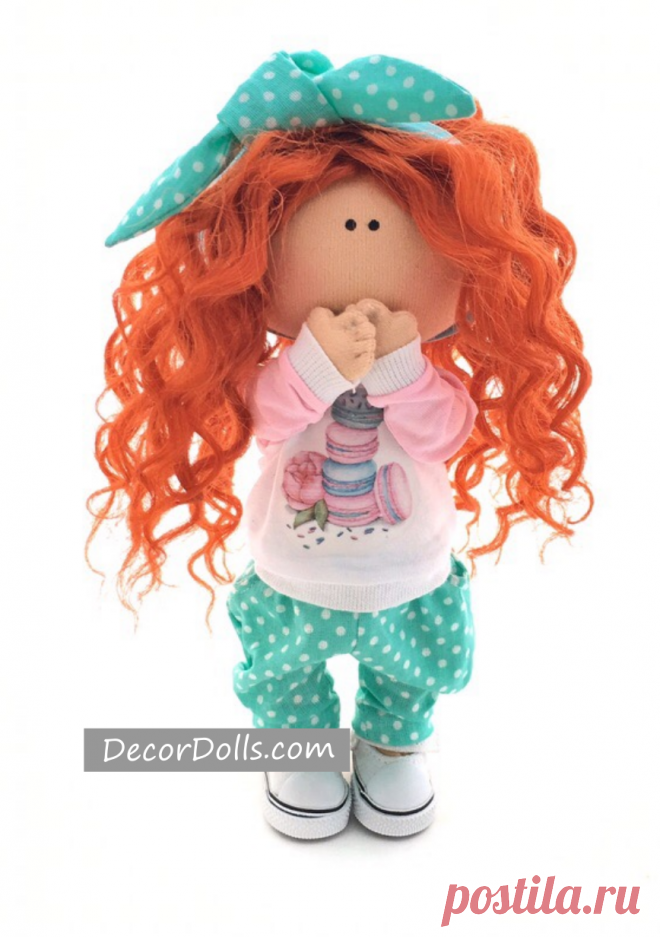 Interior Decor Doll for Nursery Design, Handmade Fabric Doll, Textile – Decor Dolls