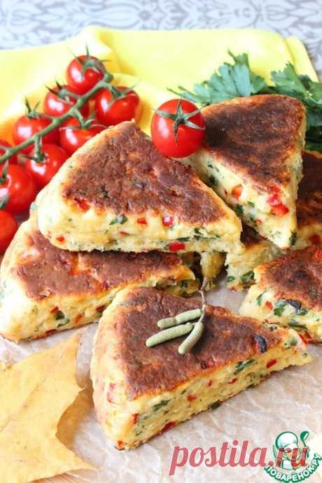 Жареные хлебцы со сладким перцем и сыром – кулинарный рецепт