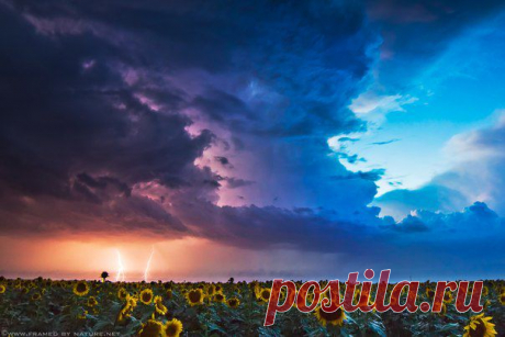 Вечерняя гроза в штате Небраска, США, 9 сентября 2014. / Социальная погода