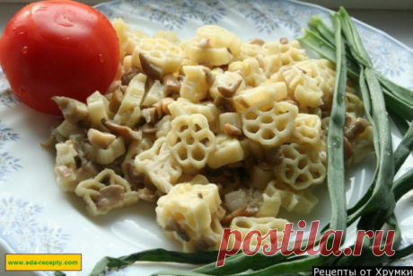 Макароны с сушеными грибами рецепт с фото пошагово - 1000.menu