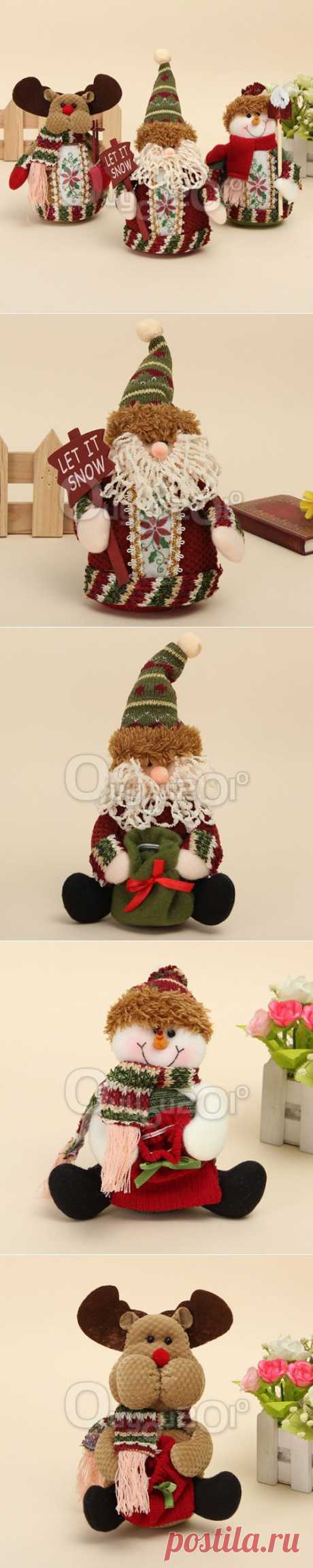 Christmas Xmas Decoration Santa Claus Snowman Deer Standing Table Ornaments | eBay