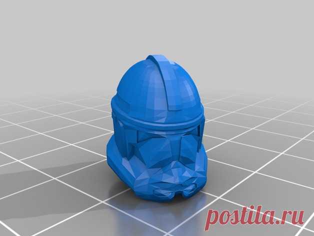 SW Clone Helmet V2 by Jace1969 An old file from my Pepakura making days that I discovered in Pepakura Designer you can export to .OBJ and in 