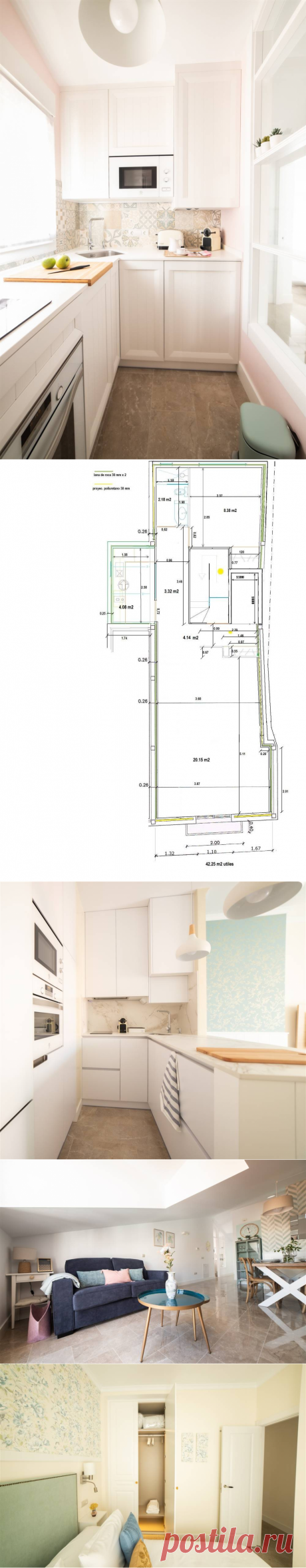 Casas de lectoras: los mini apartamentos de 40 m2 de Isabel (con plano)