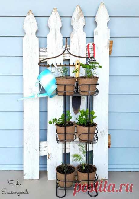 Vertical Herb Garden for a Small Porch | Hometalk