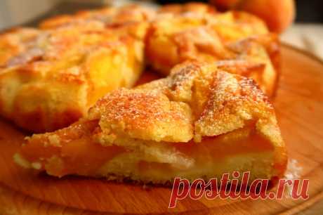 Пирог с персиками — Мой кулинарный дневник