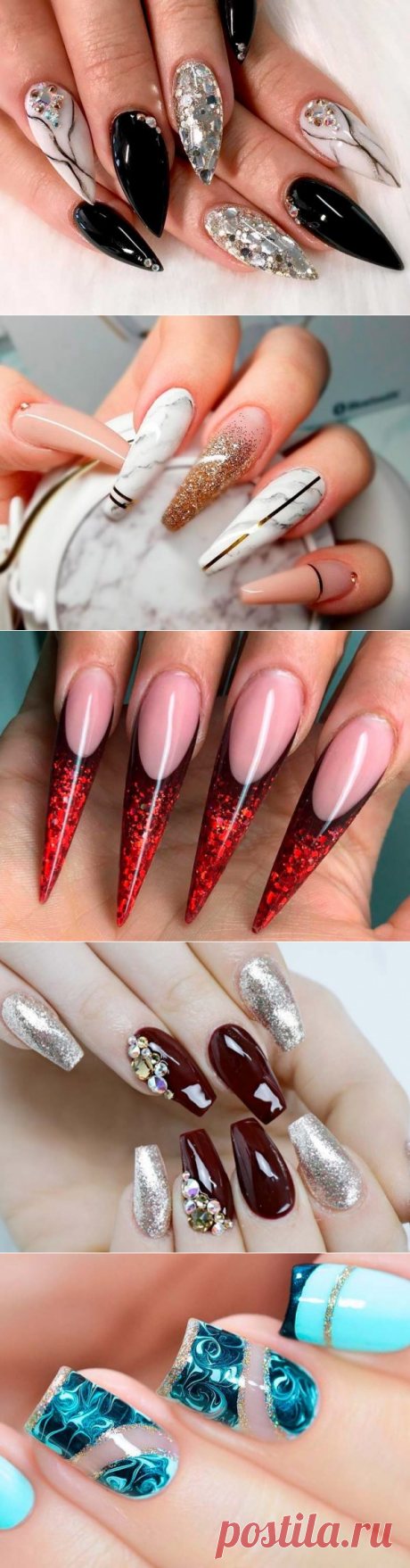 Trendy Designs and Shapes For Acrylic Nails in 2017 | NailDesignsJournal