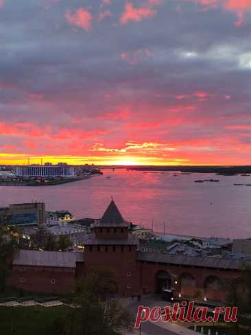 Закат в Нижнем Новгороде. Май 2024