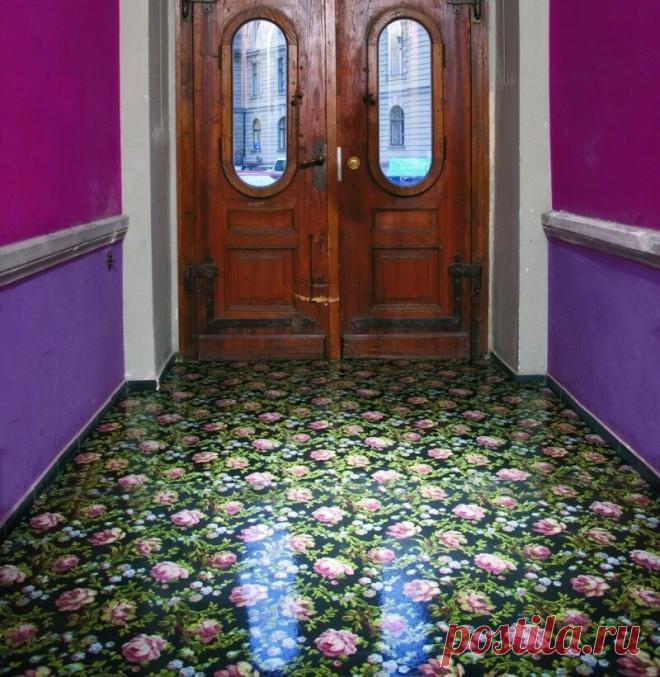 Ситцевые полы. Ситцевые полы. Пол из ткани. Пол из ткани. Пол покрытый с тканью.