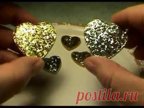 How To Make  A Gorgeous, Shiny Heart Pendant Necklace For Pennies!