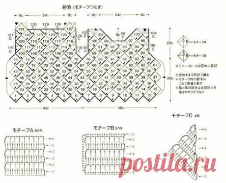 Стильные современные модели крючком от японских дизайнеров с выкройками и схемами! | Вязалки Веселого Хомяка | Дзен