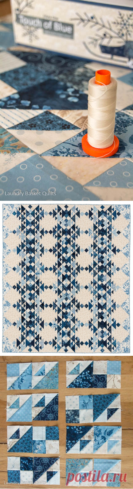 Patches of Blue Quilt Along – Block 1 “Frost” |